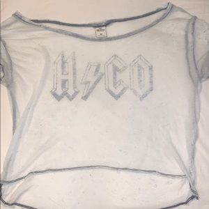 Transparent Hollister Crop Top